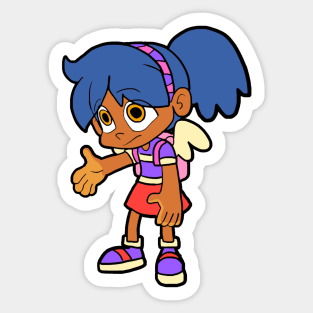 Toony kid about to facepalm Sticker